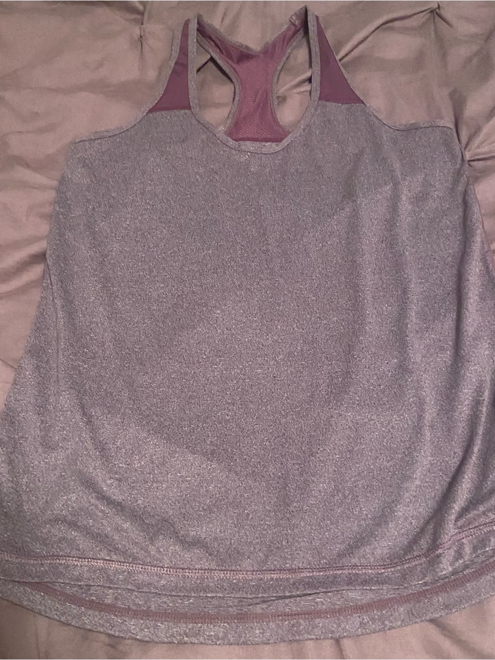 Xersion Lavender Shimmer Racerback Tank Top